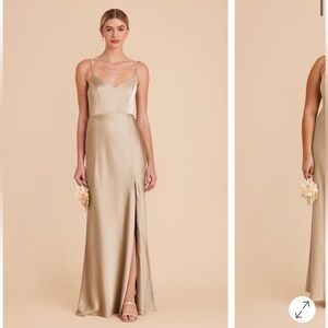 Birdy Grey Satin Cream Dress